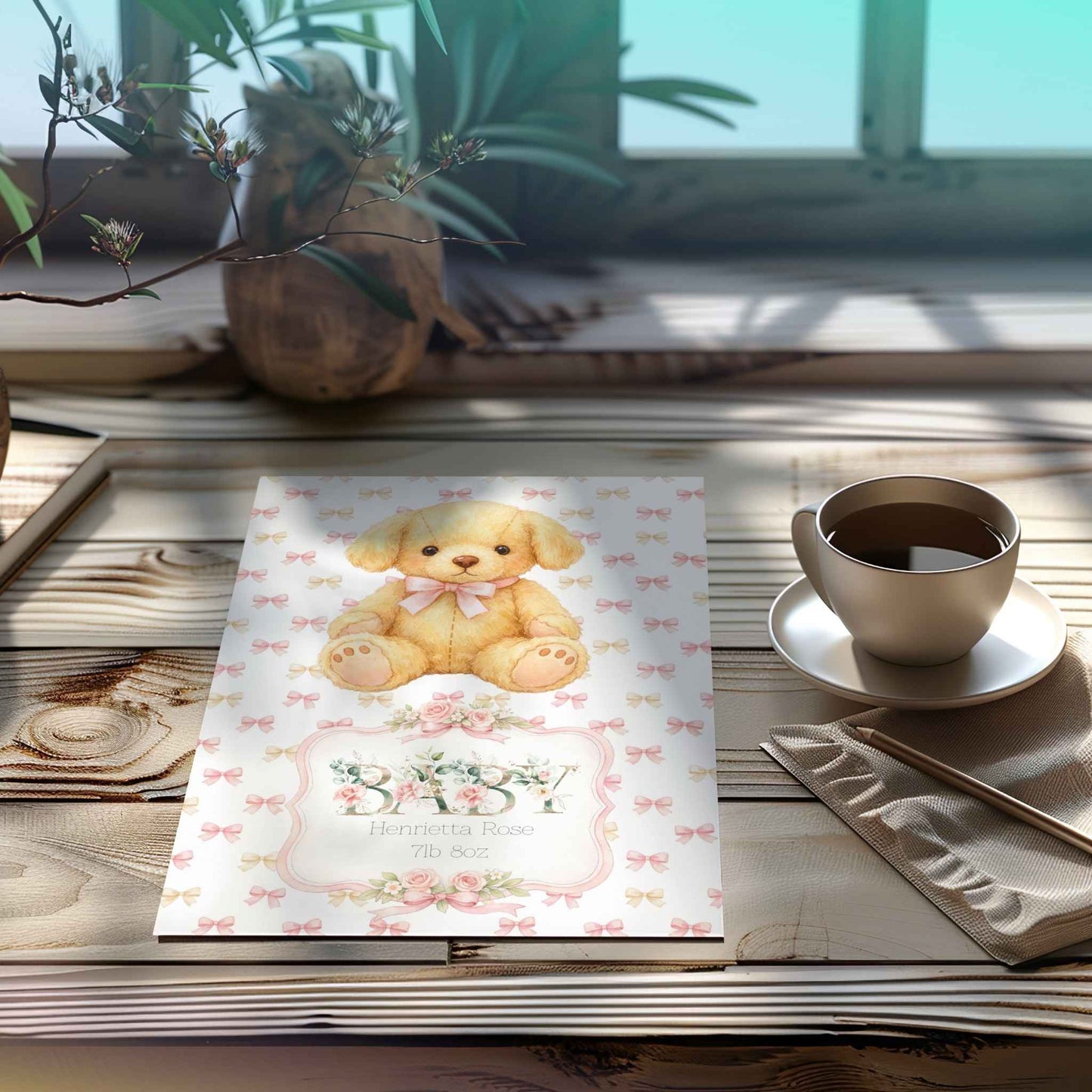 Personalised Birth Card – Celebrate New Arrivals with Custom Touch