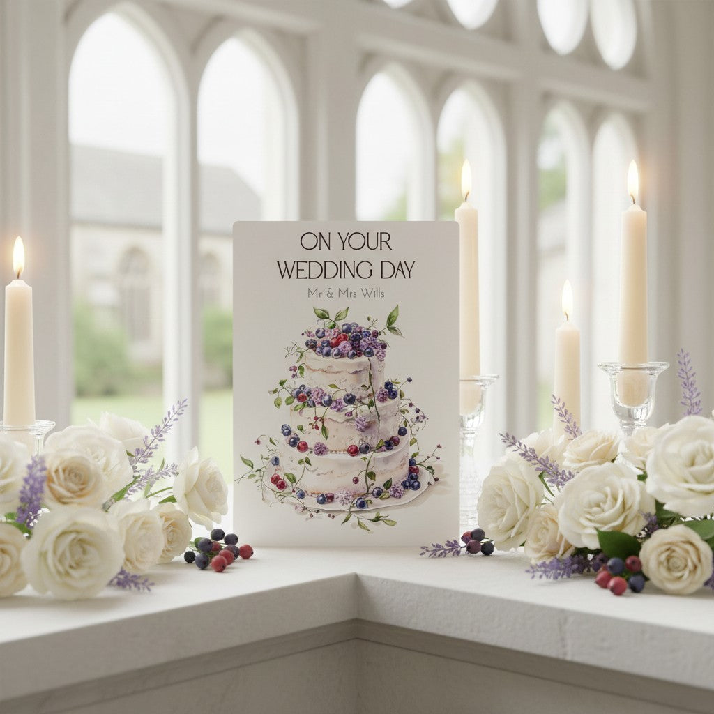 Handmade Card for Newlyweds – Elegant Congratulations for the Happy Couple