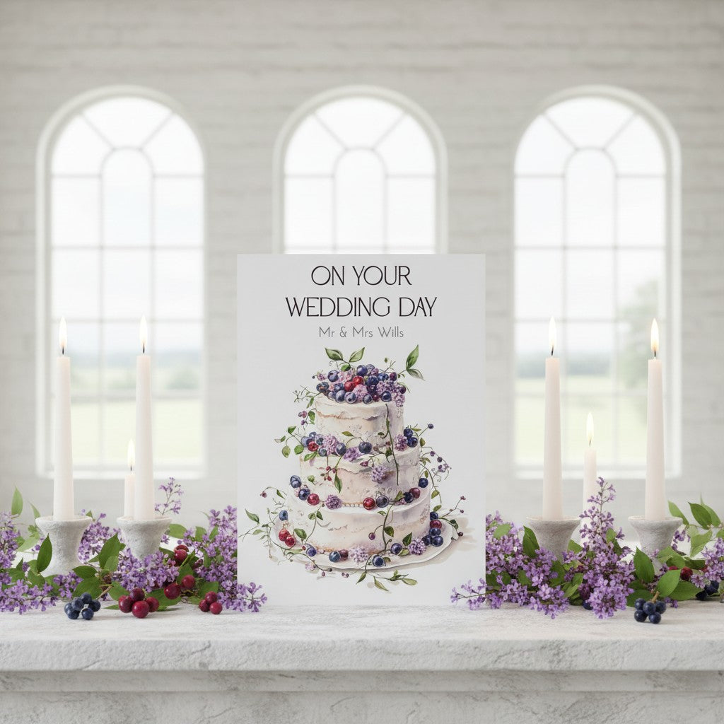 Handmade Card for Newlyweds – Elegant Congratulations for the Happy Couple