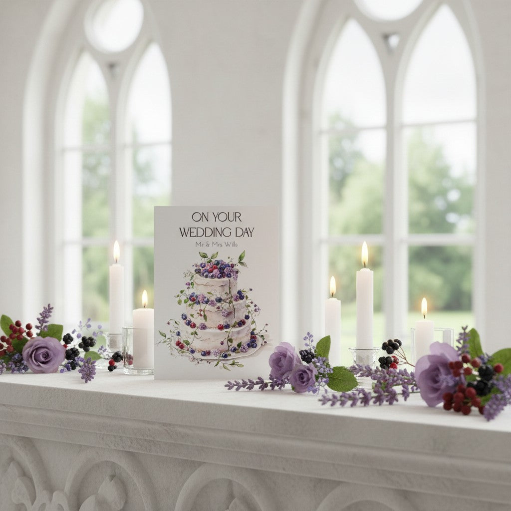 Handmade Card for Newlyweds – Elegant Congratulations for the Happy Couple