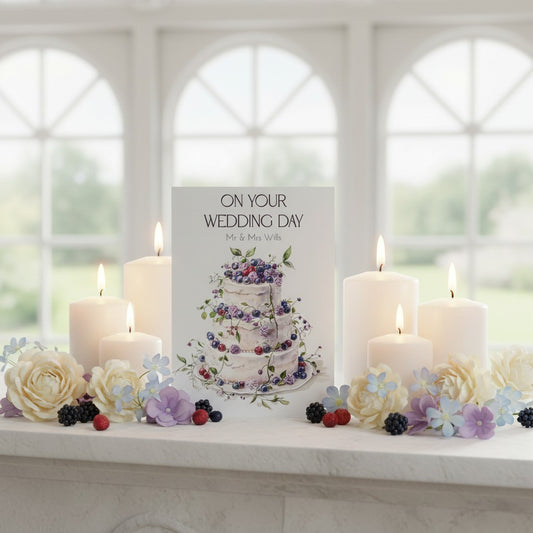 Handmade Card for Newlyweds – Elegant Congratulations for the Happy Couple