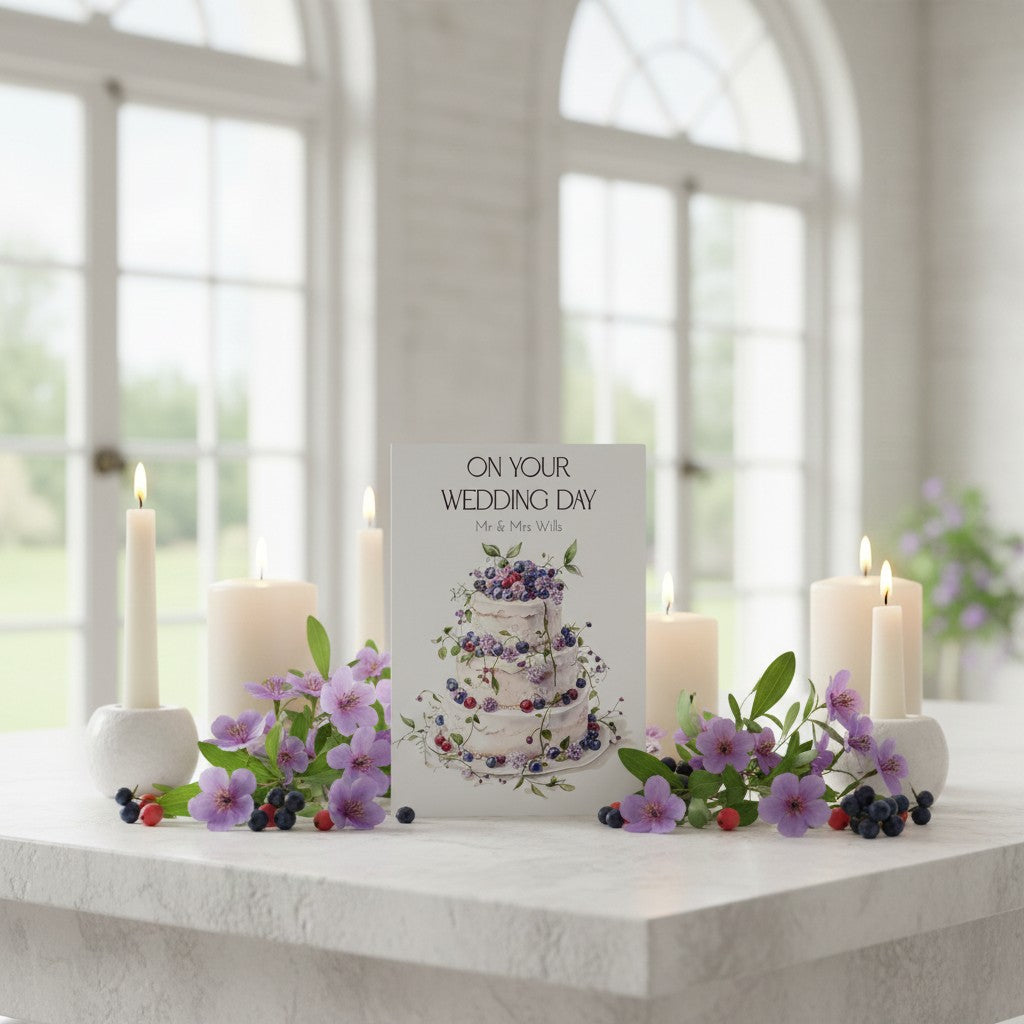 Handmade Card for Newlyweds – Elegant Congratulations for the Happy Couple