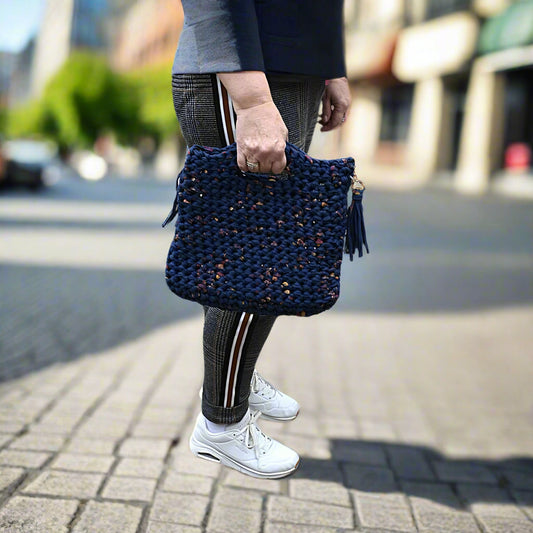 crochet shopper bag 