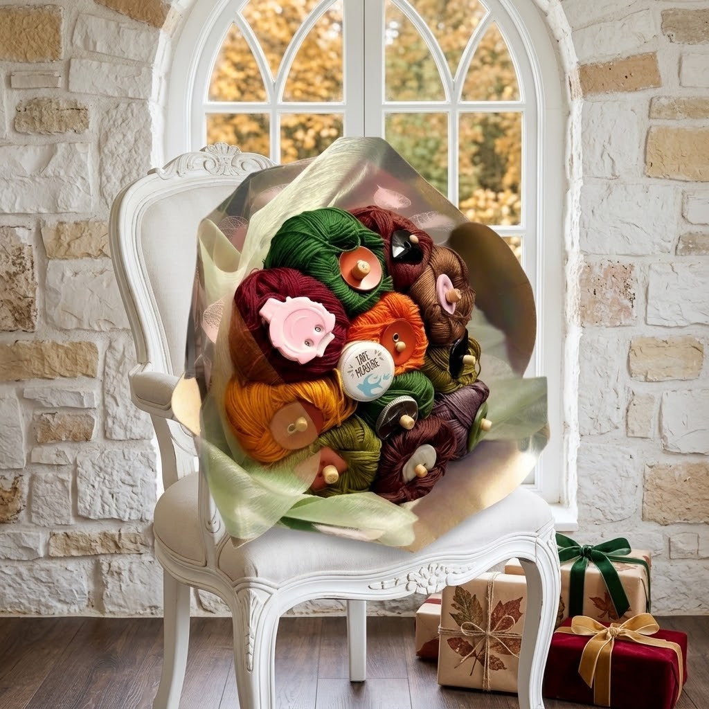 Knitting Starter Kit Yarn Bouquet – Handmade Beginner Gift