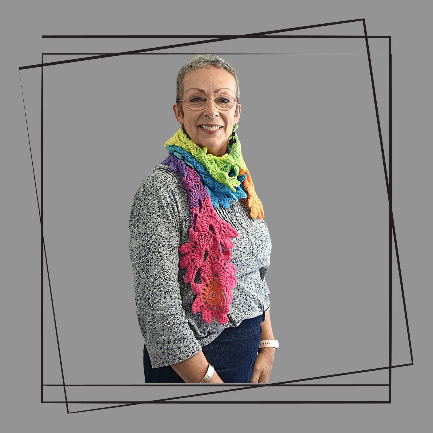 rainbow scarf