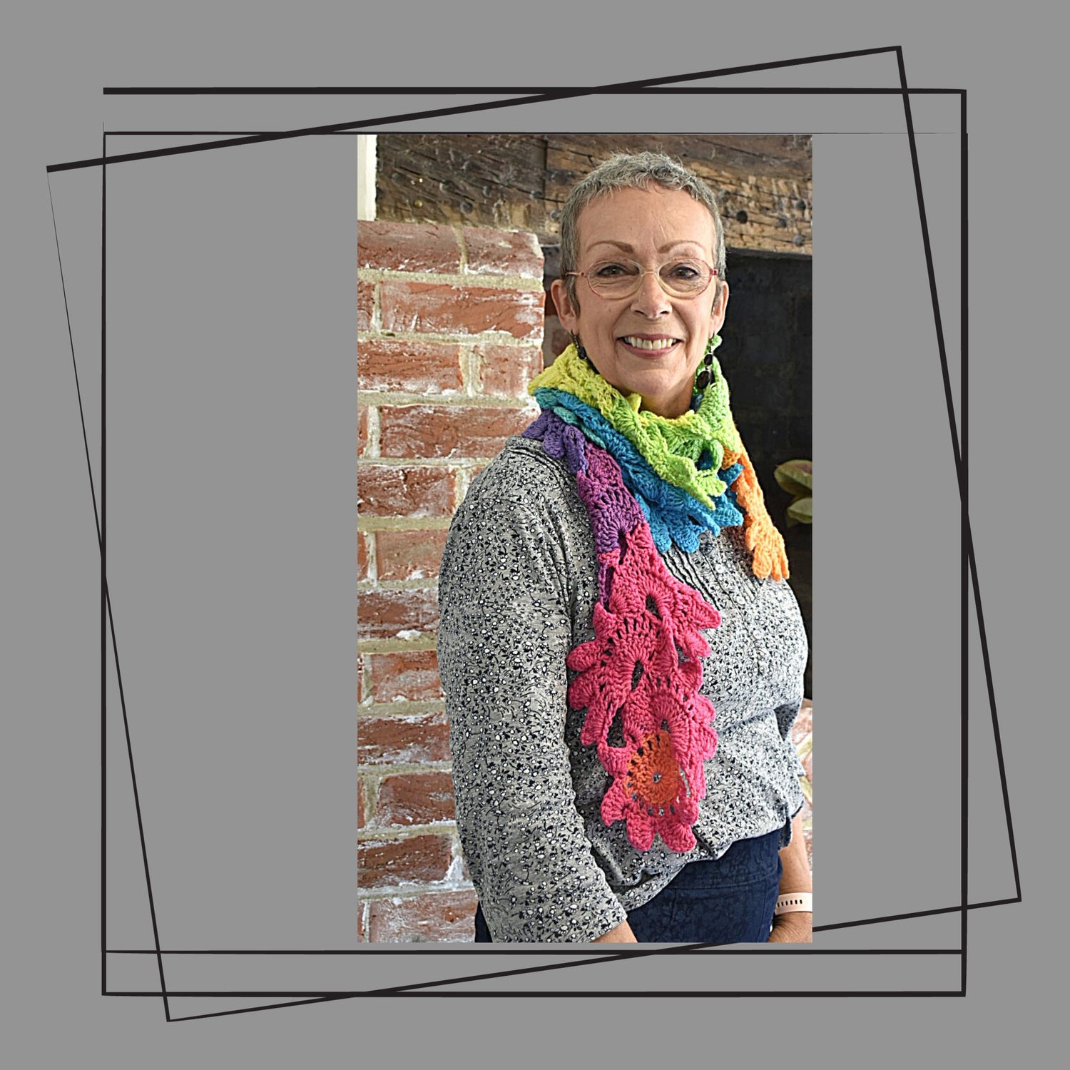 rainbow scarf