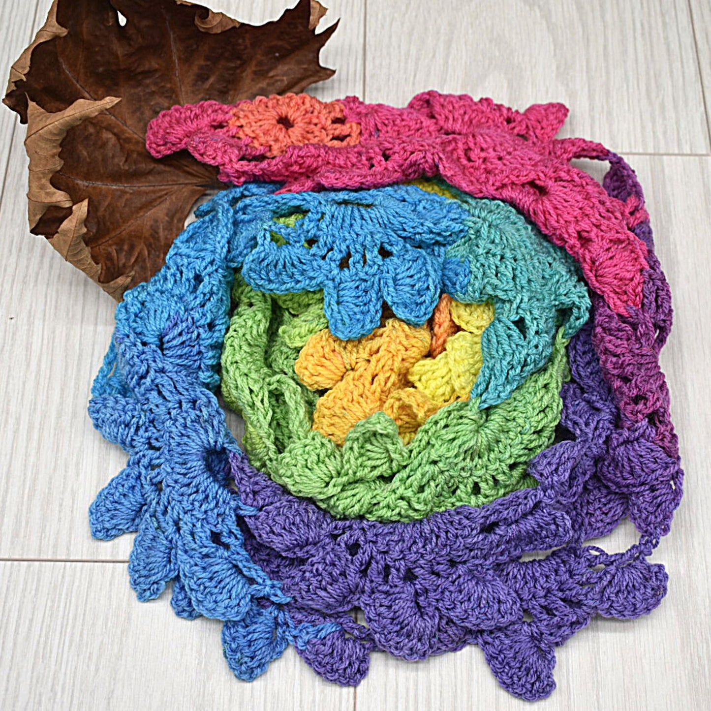 rainbow scarf