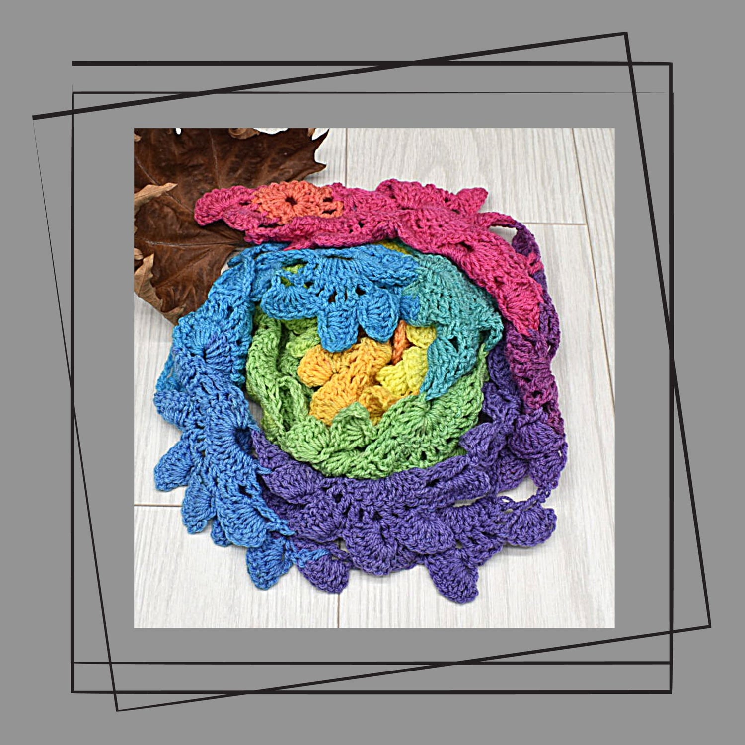 rainbow scarf