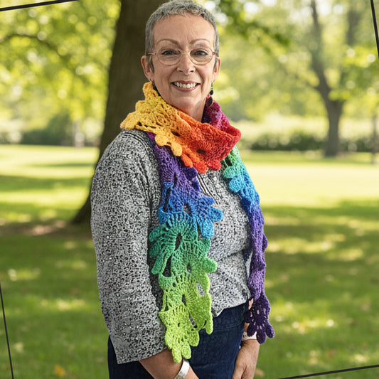 rainbow scarf
