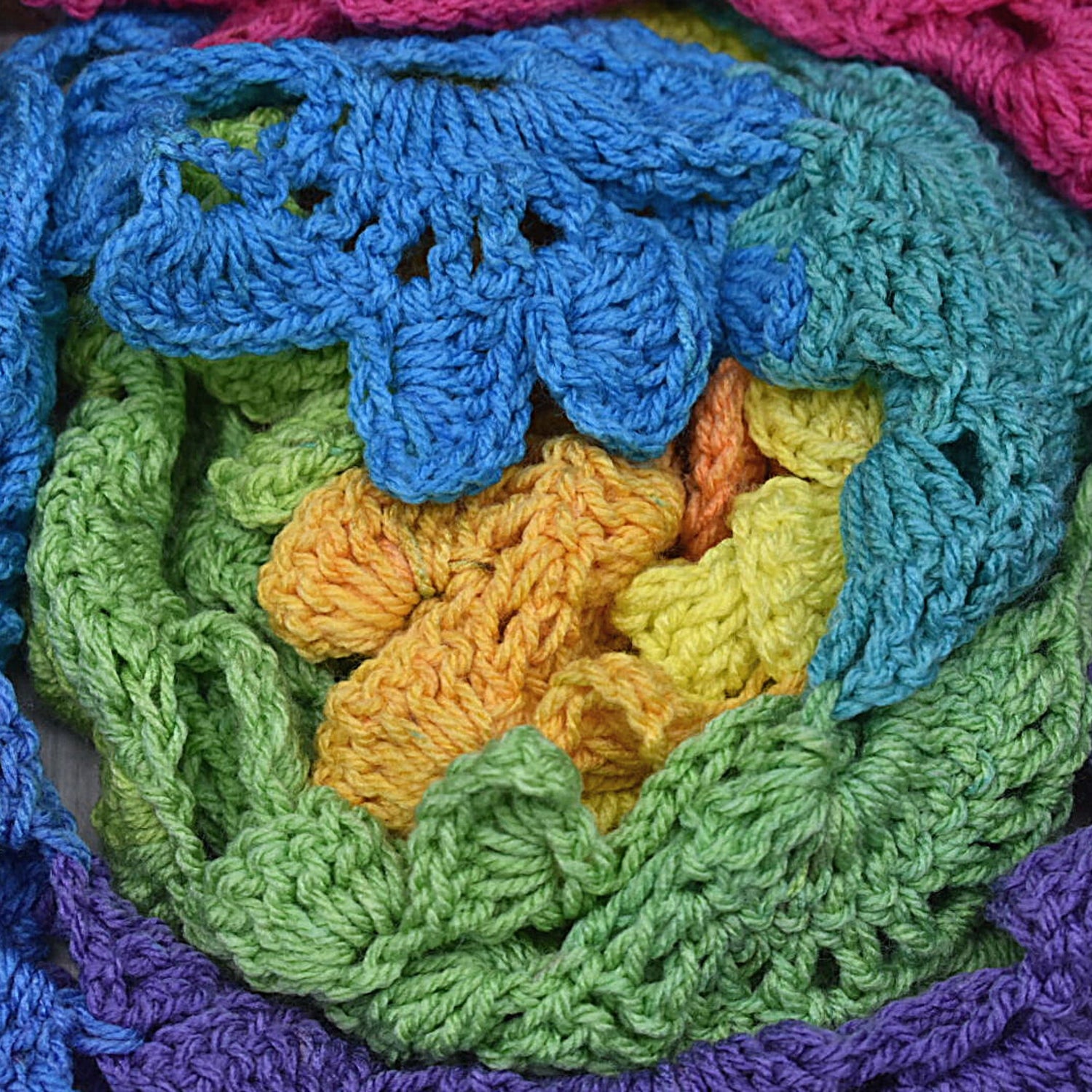 rainbow scarf