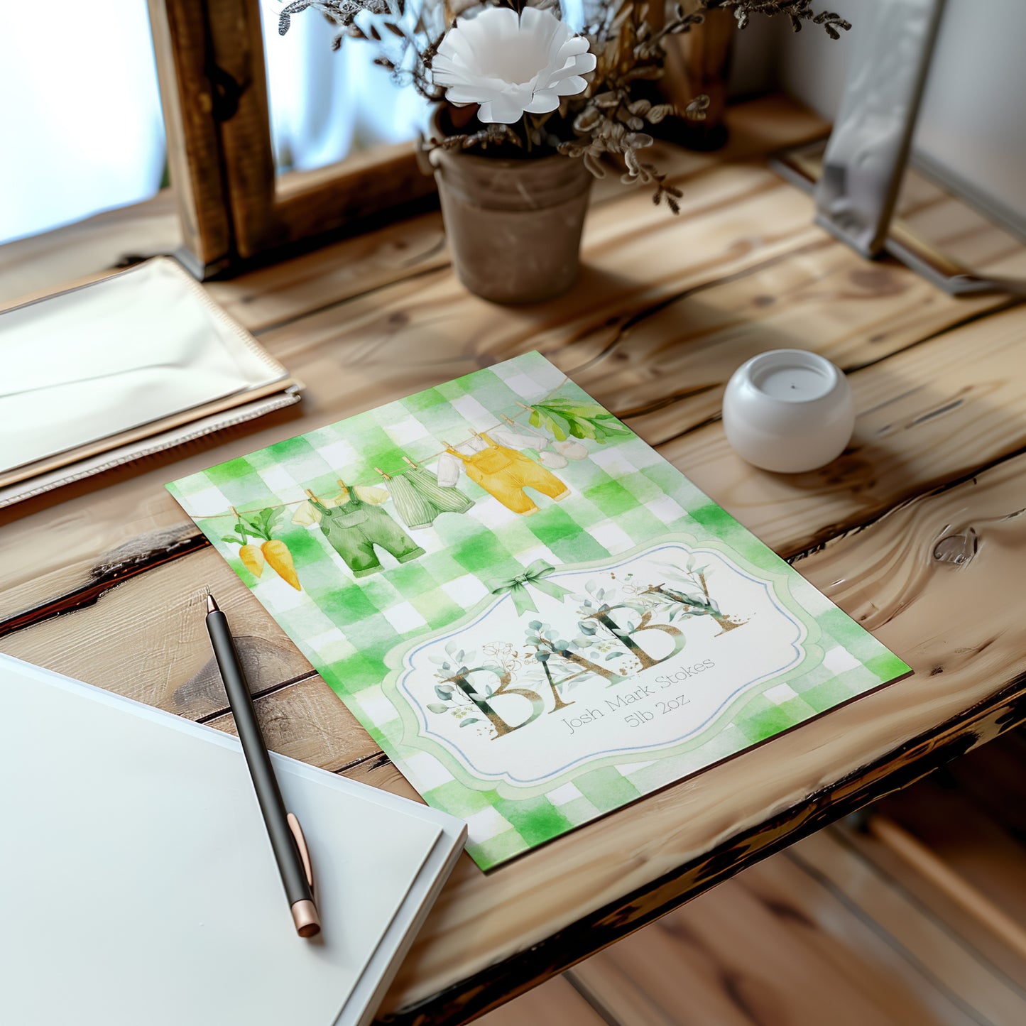 Unique Personalised Baby Card - Make Lasting Memories