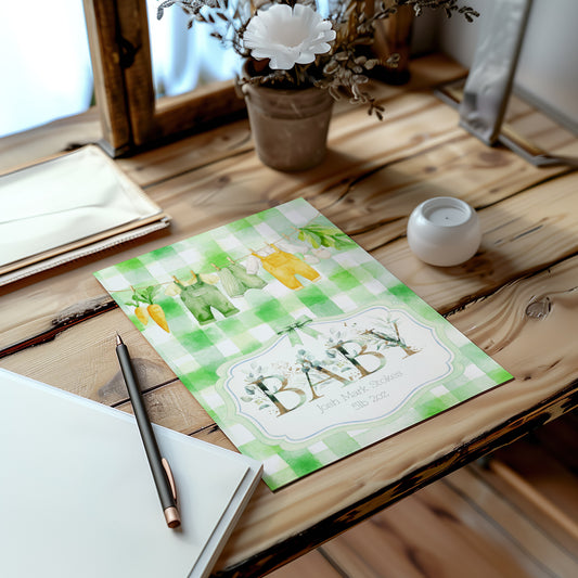 Unique Personalised Baby Card - Make Lasting Memories