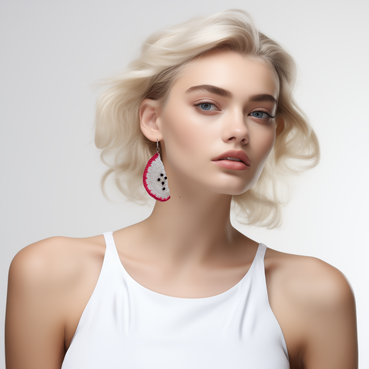 dragon fruit earrings