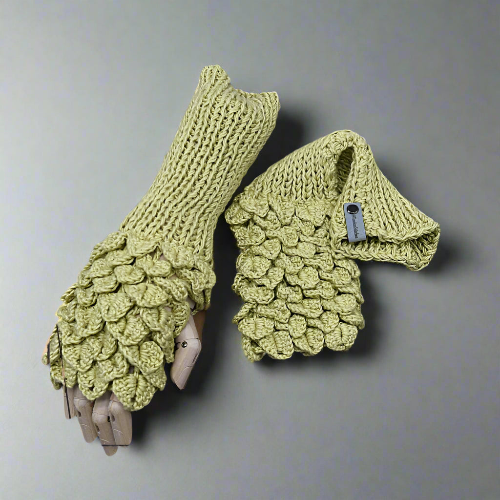 merino fingerless gloves