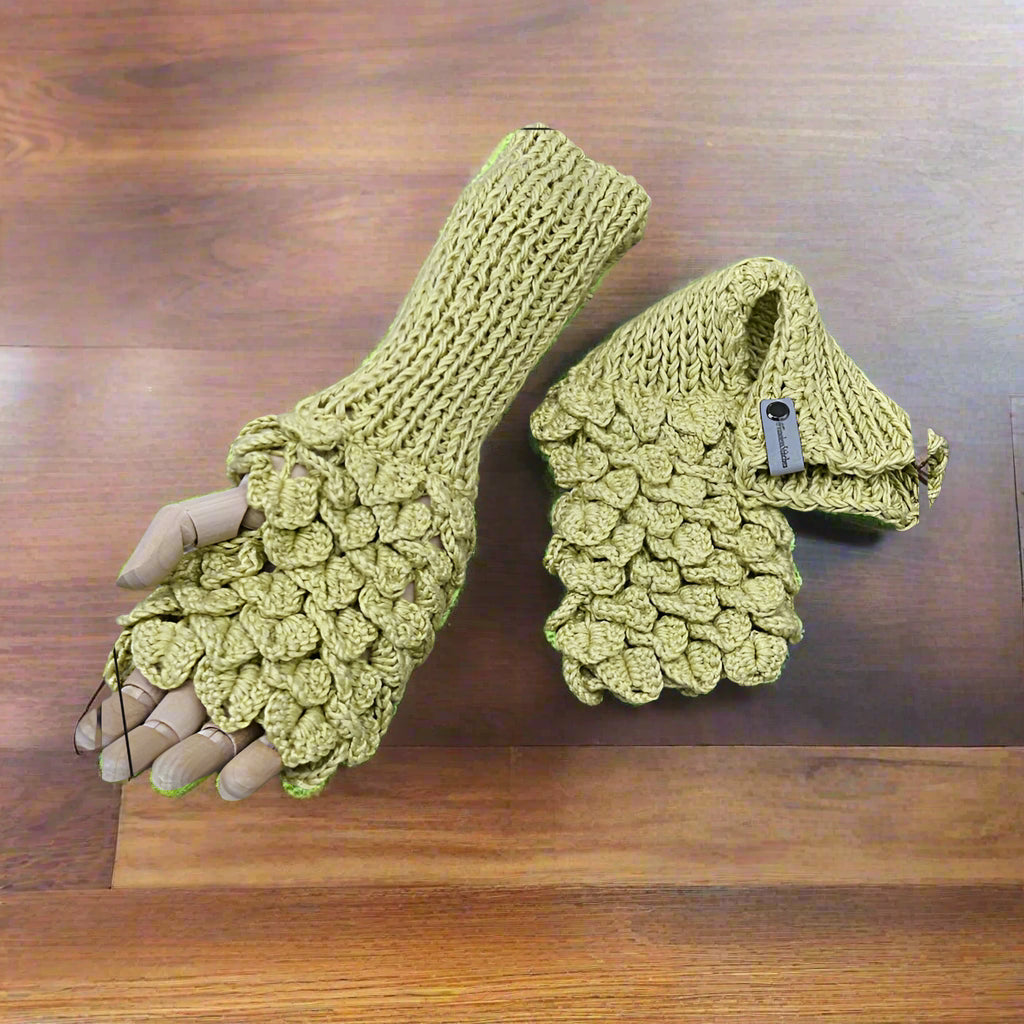 merino fingerless gloves