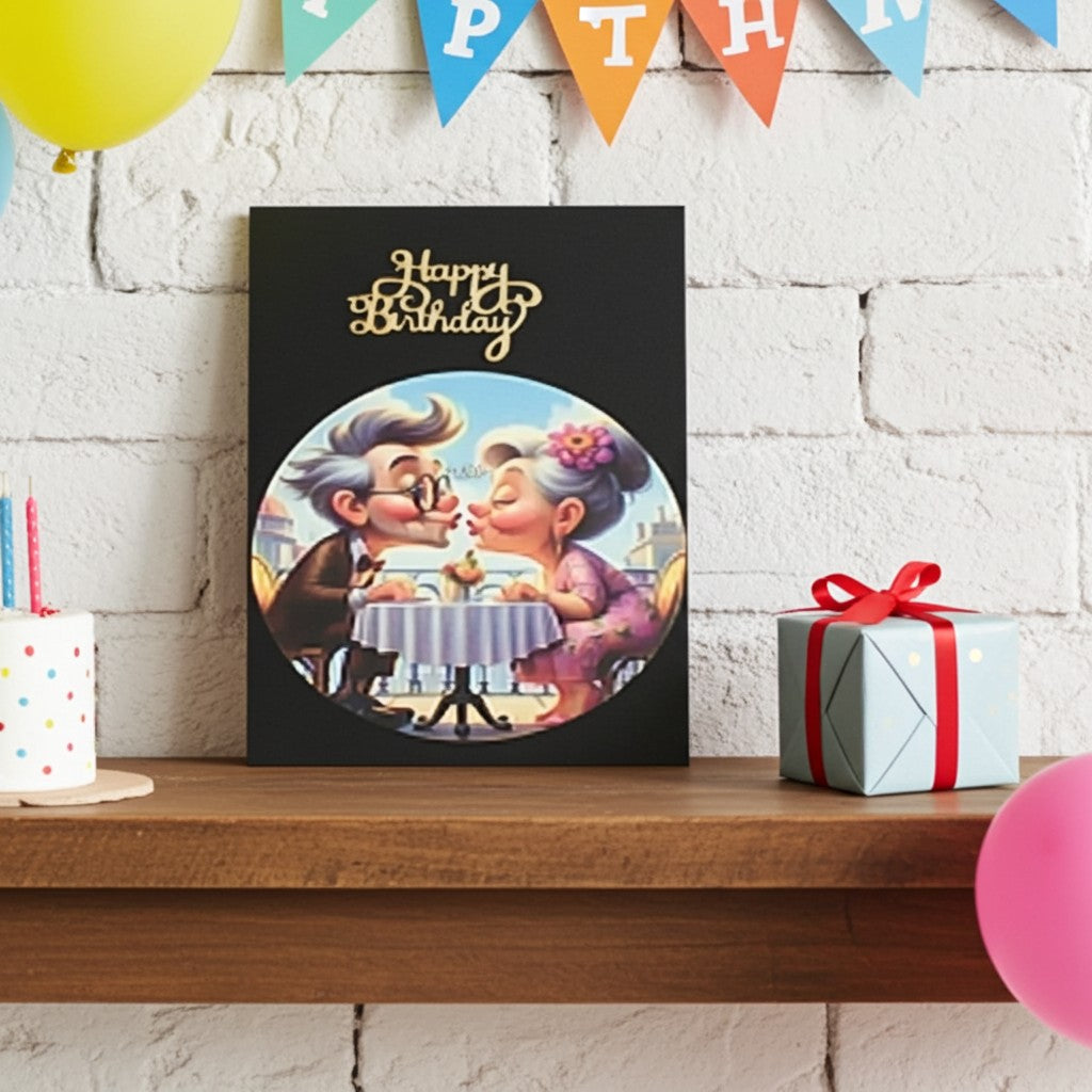 Romantic Couple's Wooden Plaque - Celebrate Your Love Together