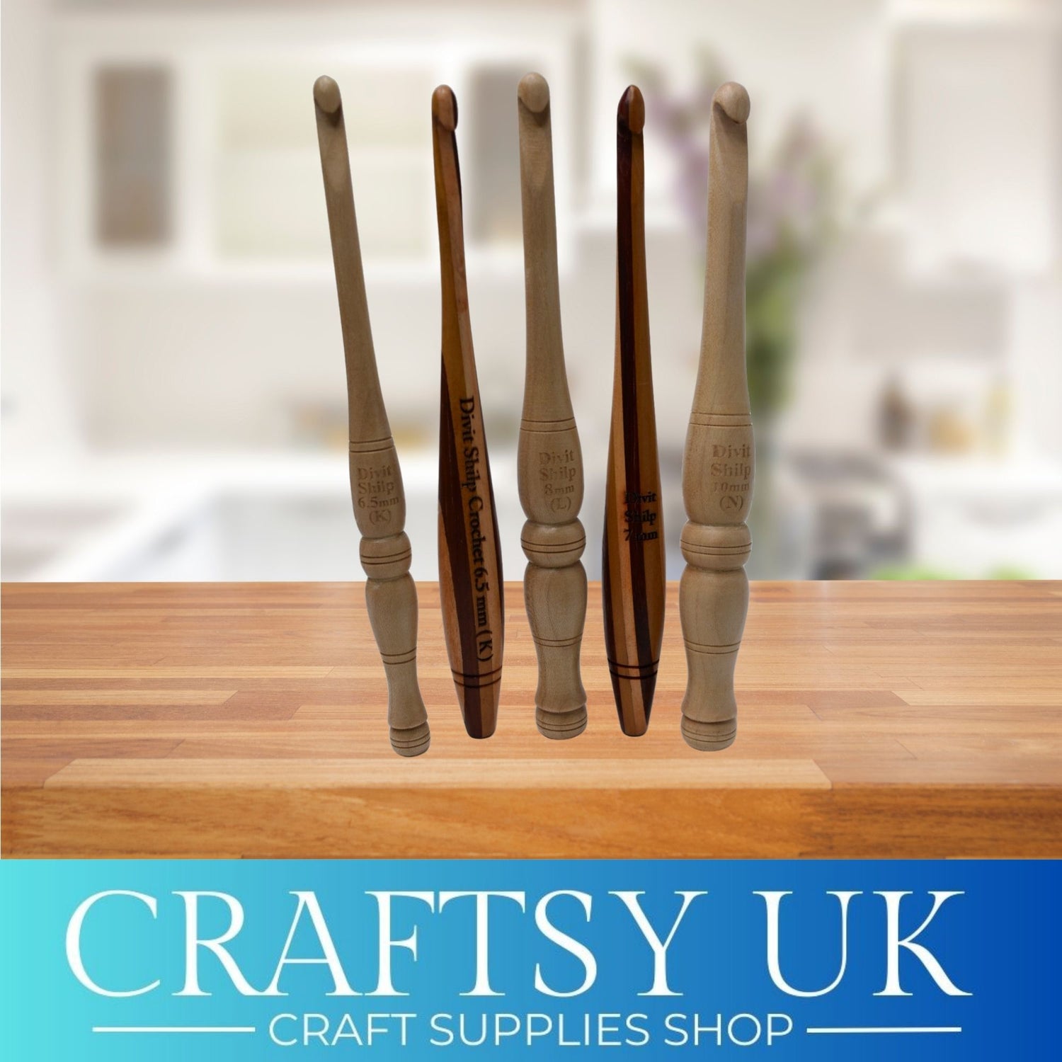 luxury wooden crochet hooks