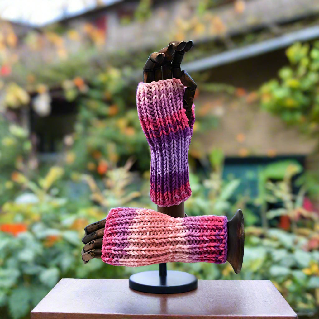 long fingerless gloves