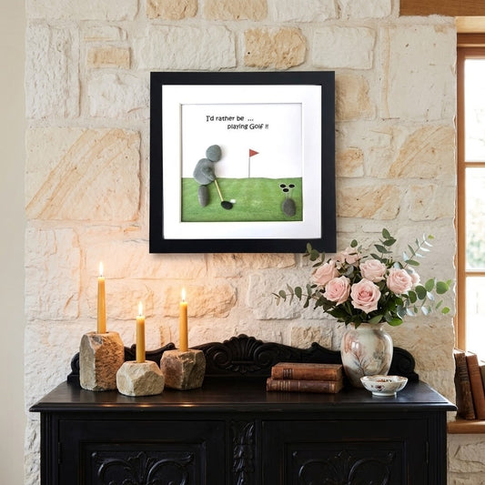 Golfing Gift Idea – Handmade Pebble Art for Golf Lovers