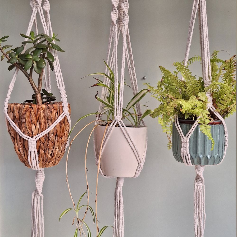 Handcrafted Macrame Plant Hanger – Modern Boho Decor