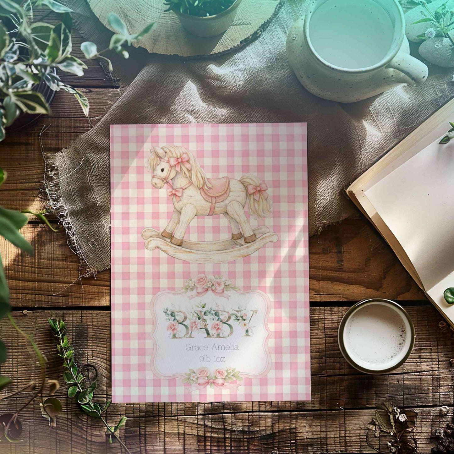 Baby Girl Arrival Card – Celebrate The New Little Princess