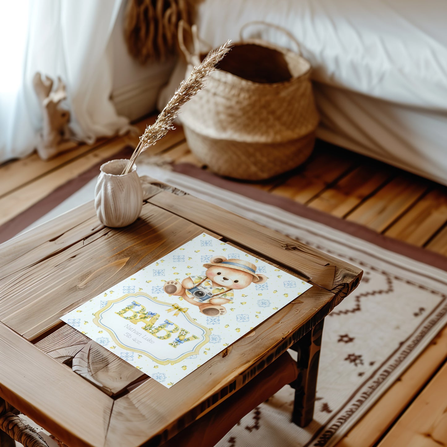 Bellissimo Baby - Italian-Inspired Newborn Greeting Card