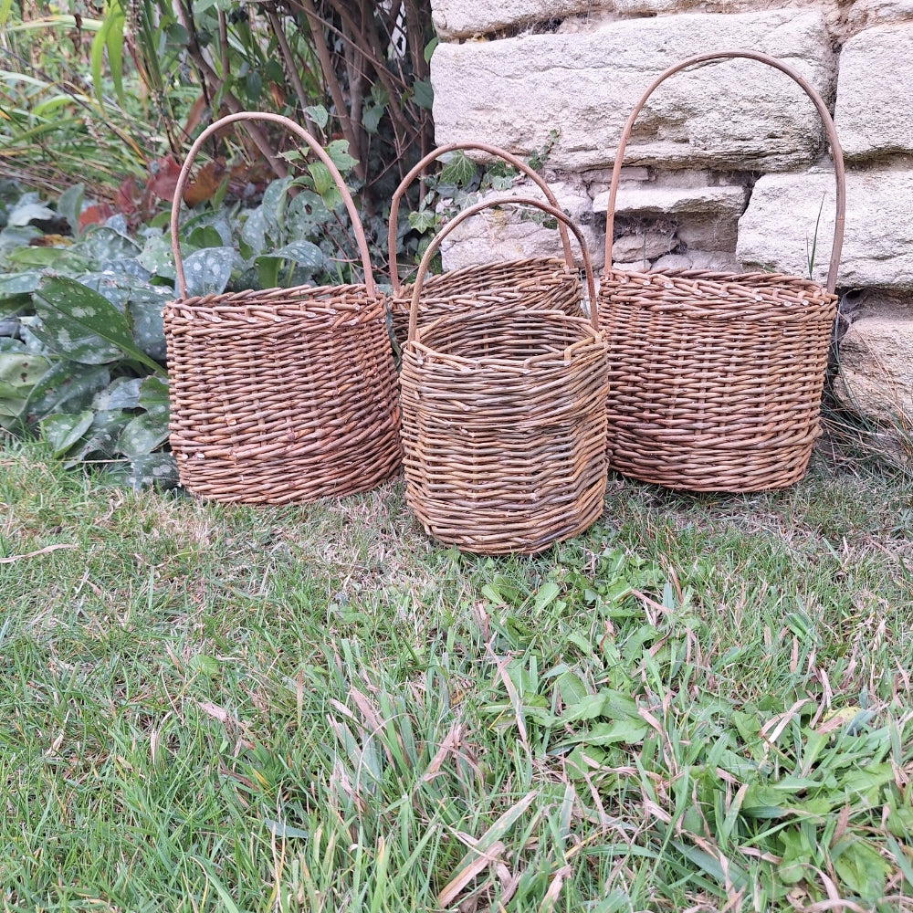 Handmade Willow Berry Basket – Woven Foraging Basket