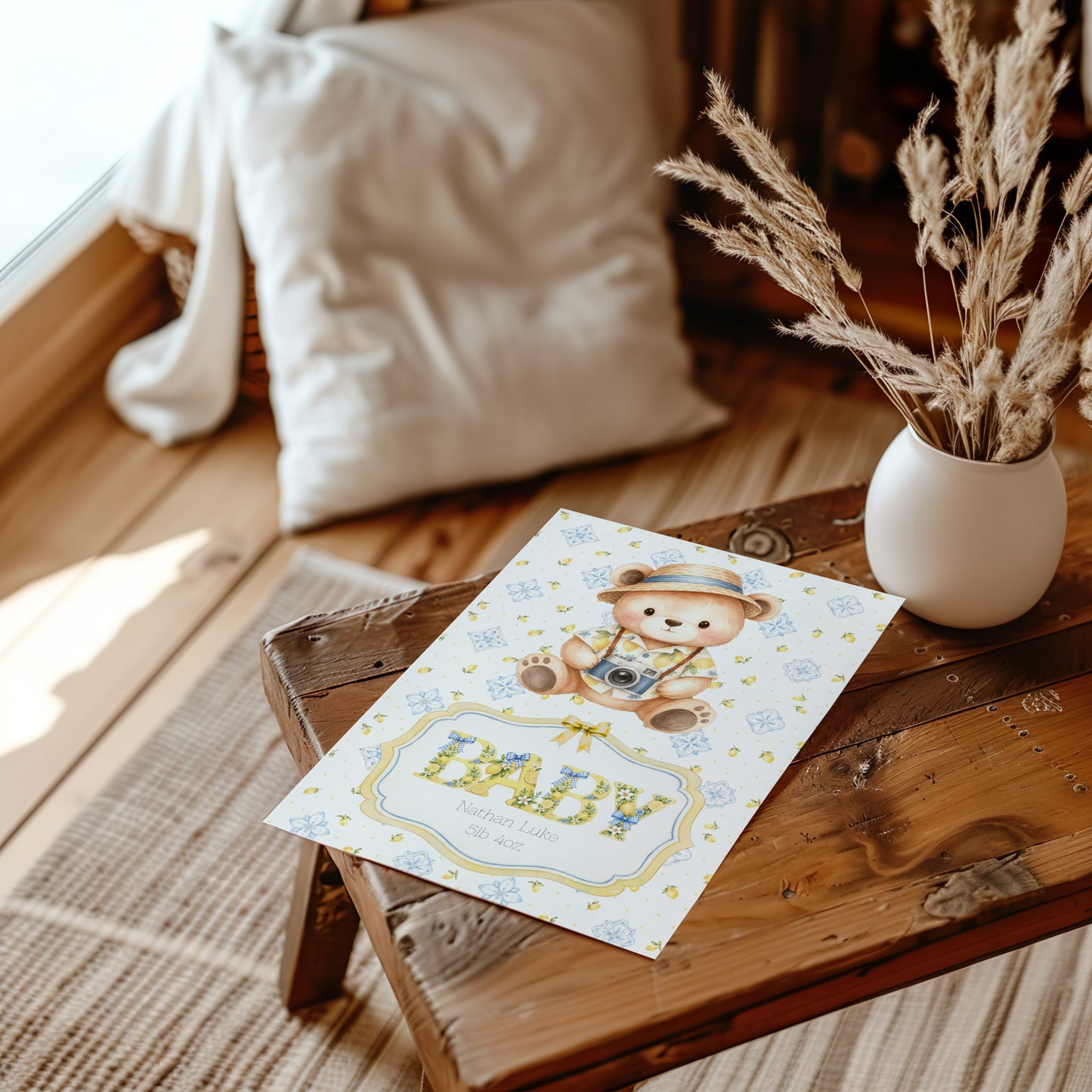 Bellissimo Baby - Italian-Inspired Newborn Greeting Card