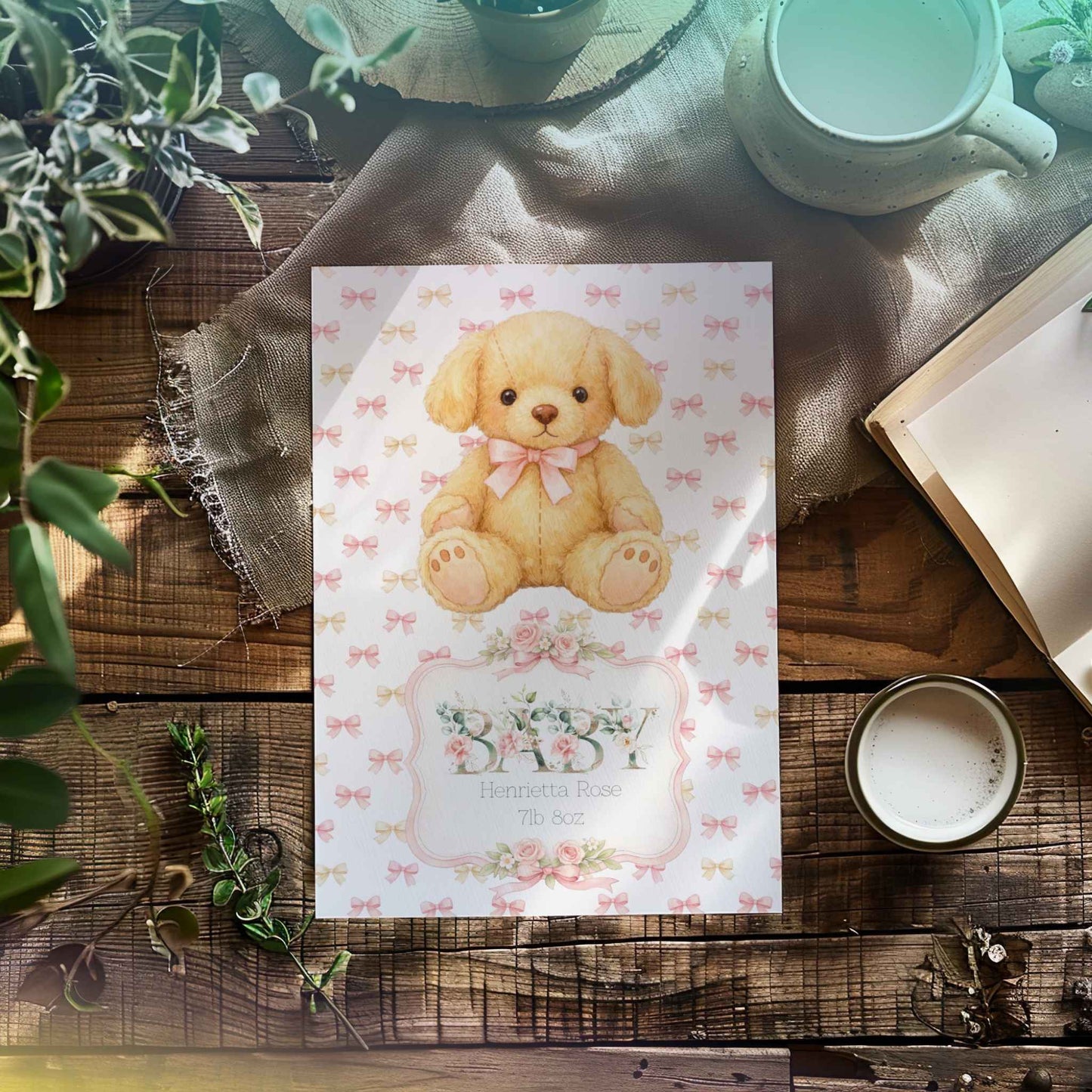 Personalised Birth Card – Celebrate New Arrivals with Custom Touch