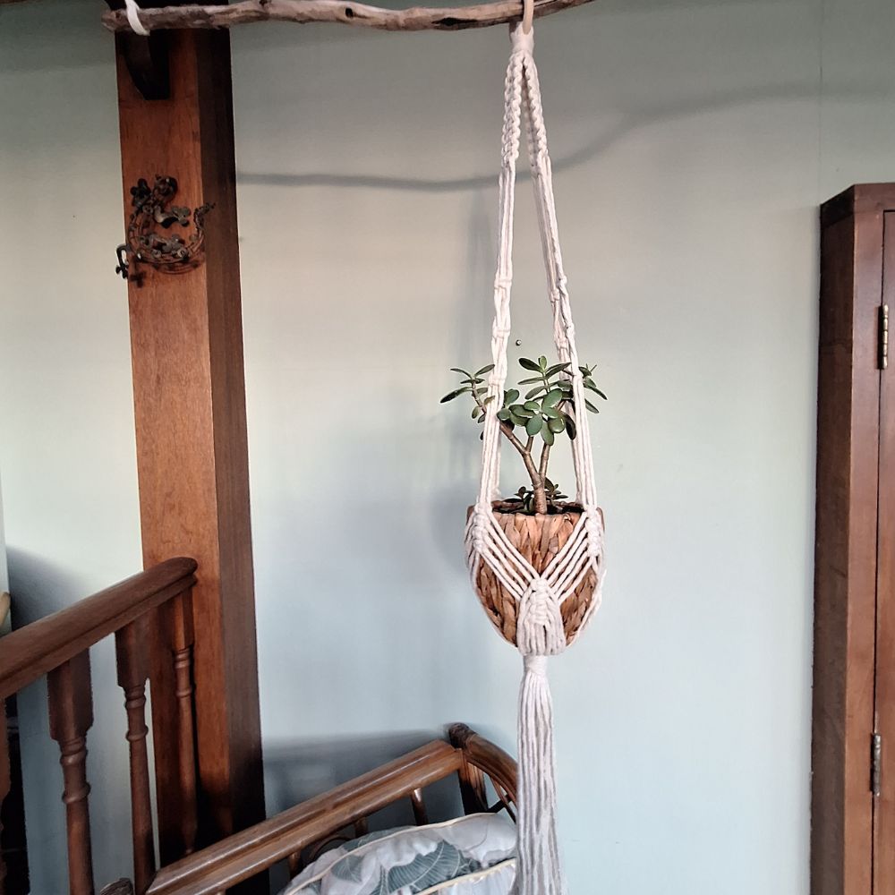 Handmade Macrame Plant Hanger – Christmas Gift for Her