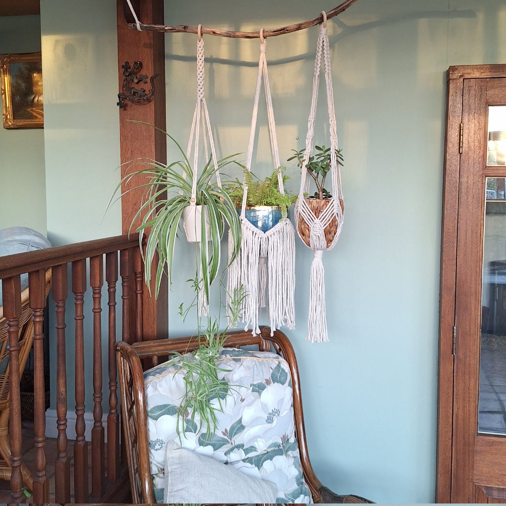 Handmade Macrame Plant Hanger – Christmas Gift for Her