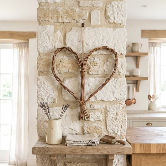 Handmade Willow Heart – Rustic Woven Home Decor