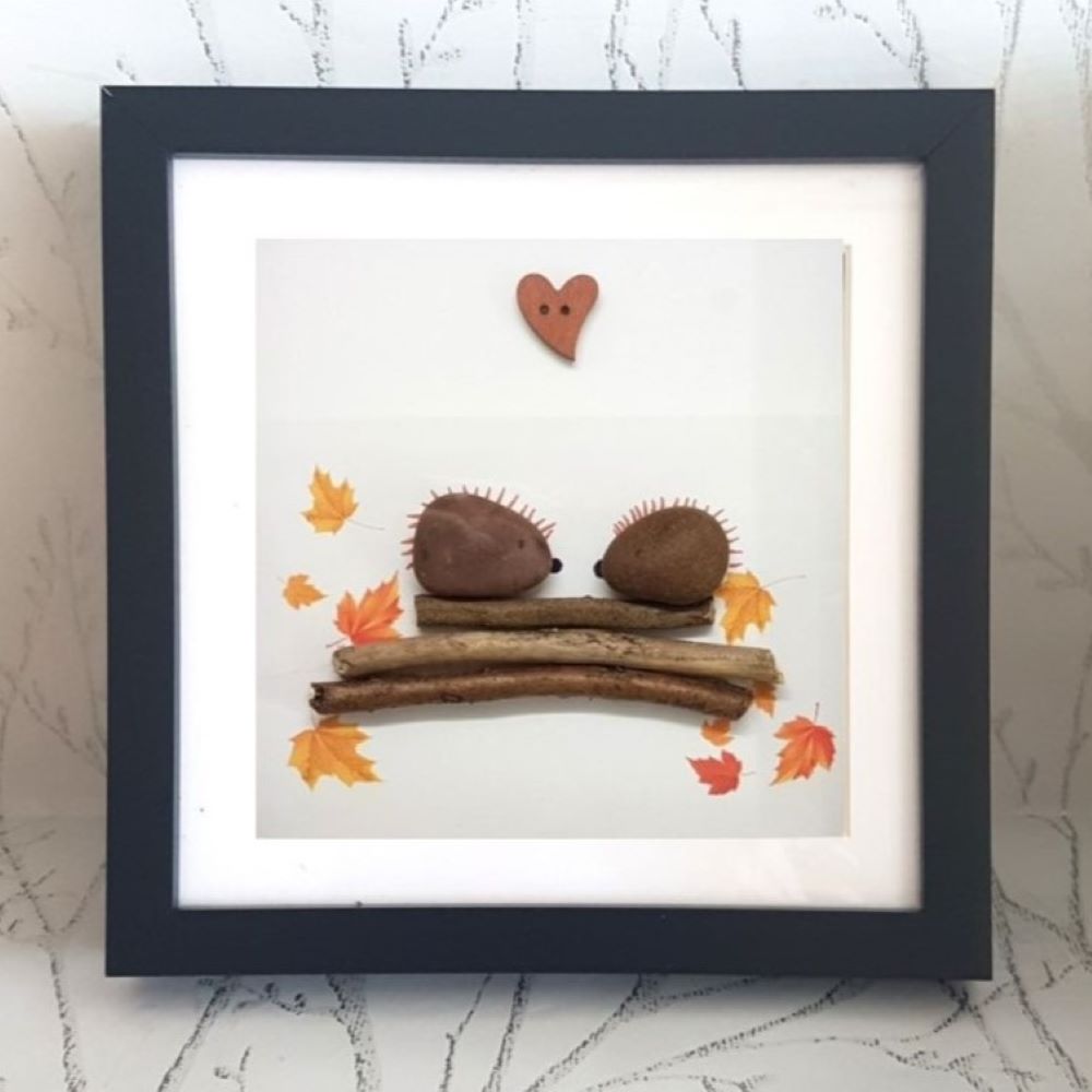 Hedgehog Pebble Art – Unique Gift for Animal Lovers
