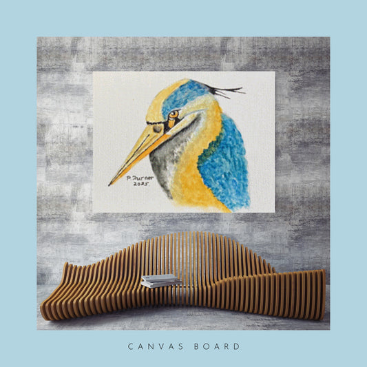 Heron Canvas Board