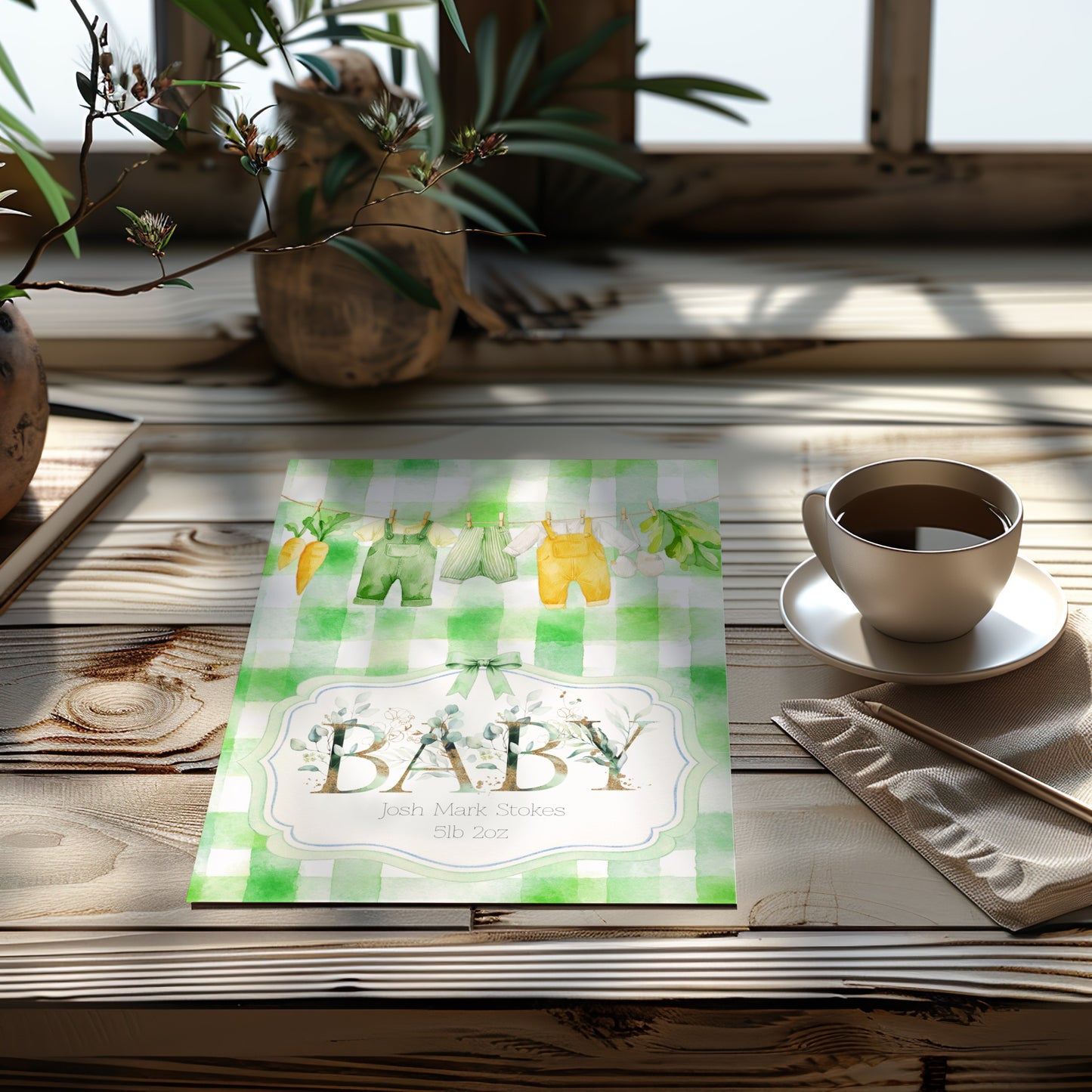Unique Personalised Baby Card - Make Lasting Memories
