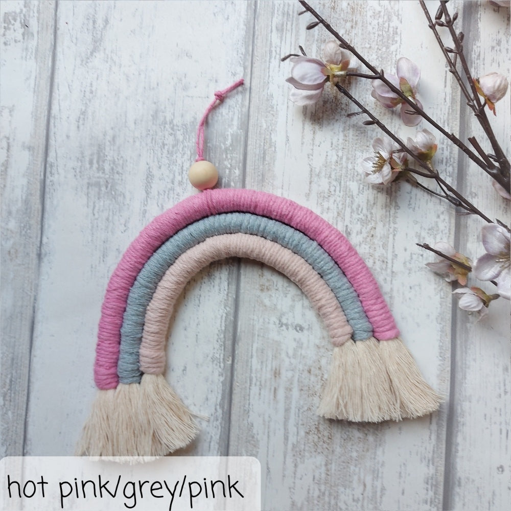 Macrame Rainbow Wall Hanging – Christmas Gift