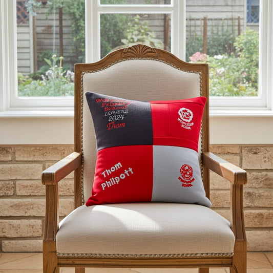 School Leavers Gift - Personalised Keepsake Cushion