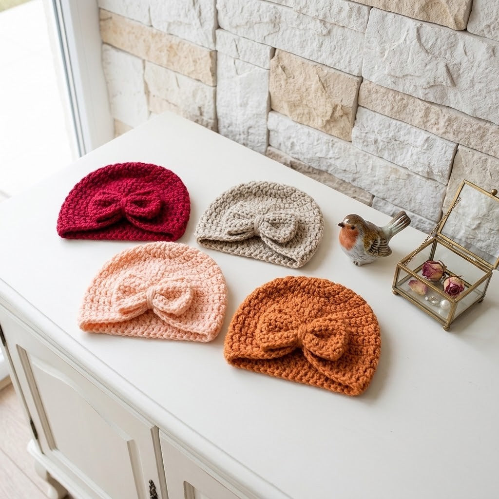 Knitted Handmade Baby Hats – Soft Newborn Beanies