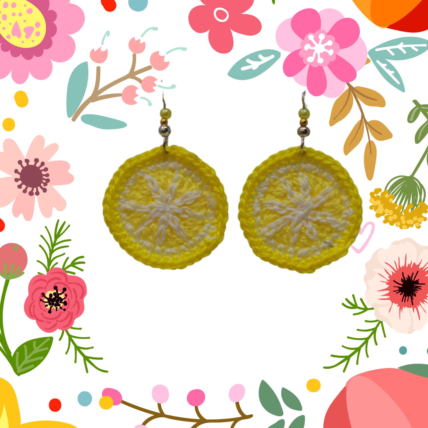 lemon slice earrings