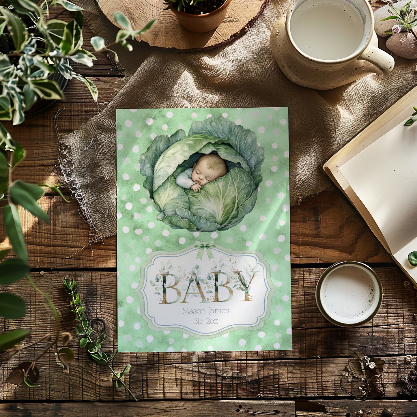 Little Sprout Newborn Baby Card - Celebrate Your New Arrival with Love