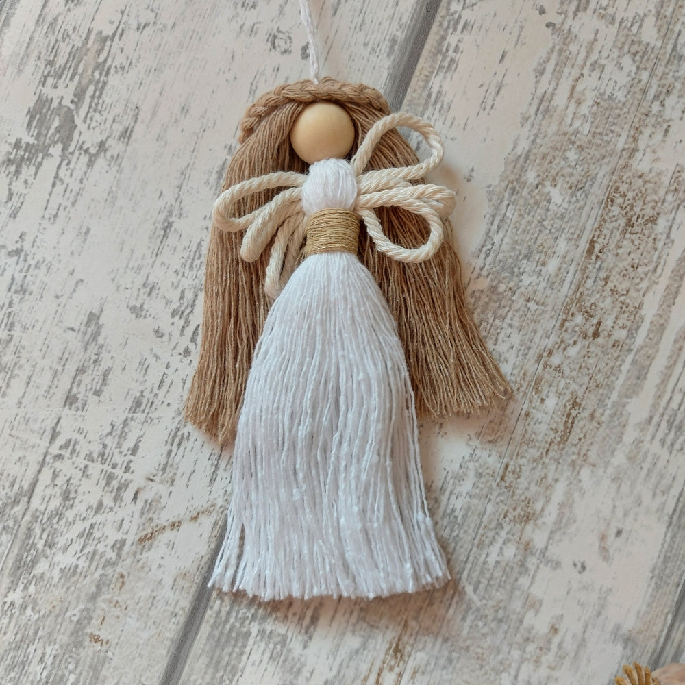 Macrame Christmas Angel Decorations – Handmade Festive Ornaments
