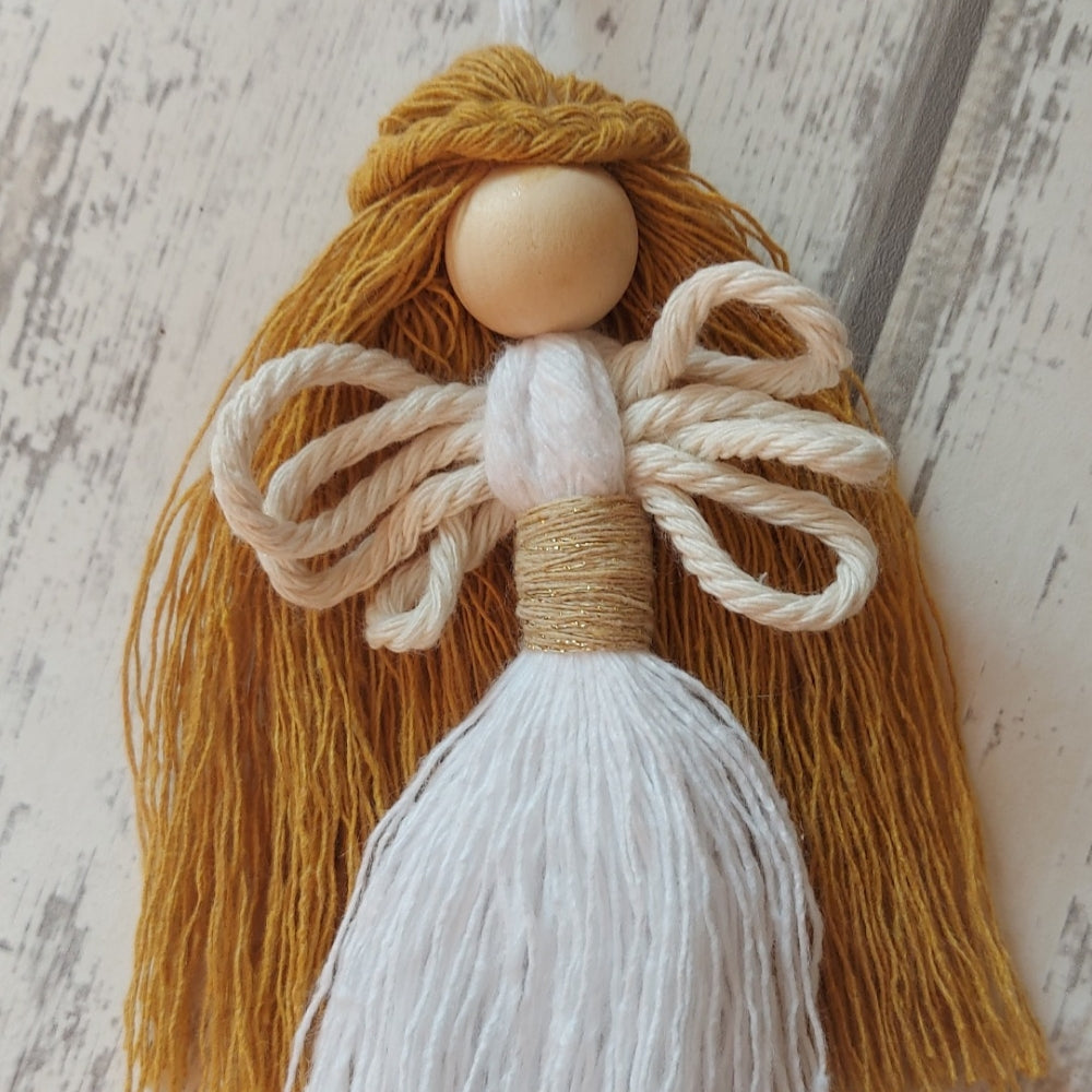 Macrame Christmas Angel Decorations – Handmade Festive Ornaments