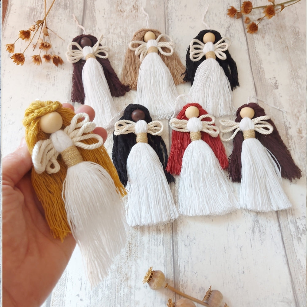 Macrame Christmas Angel Decorations – Handmade Festive Ornaments