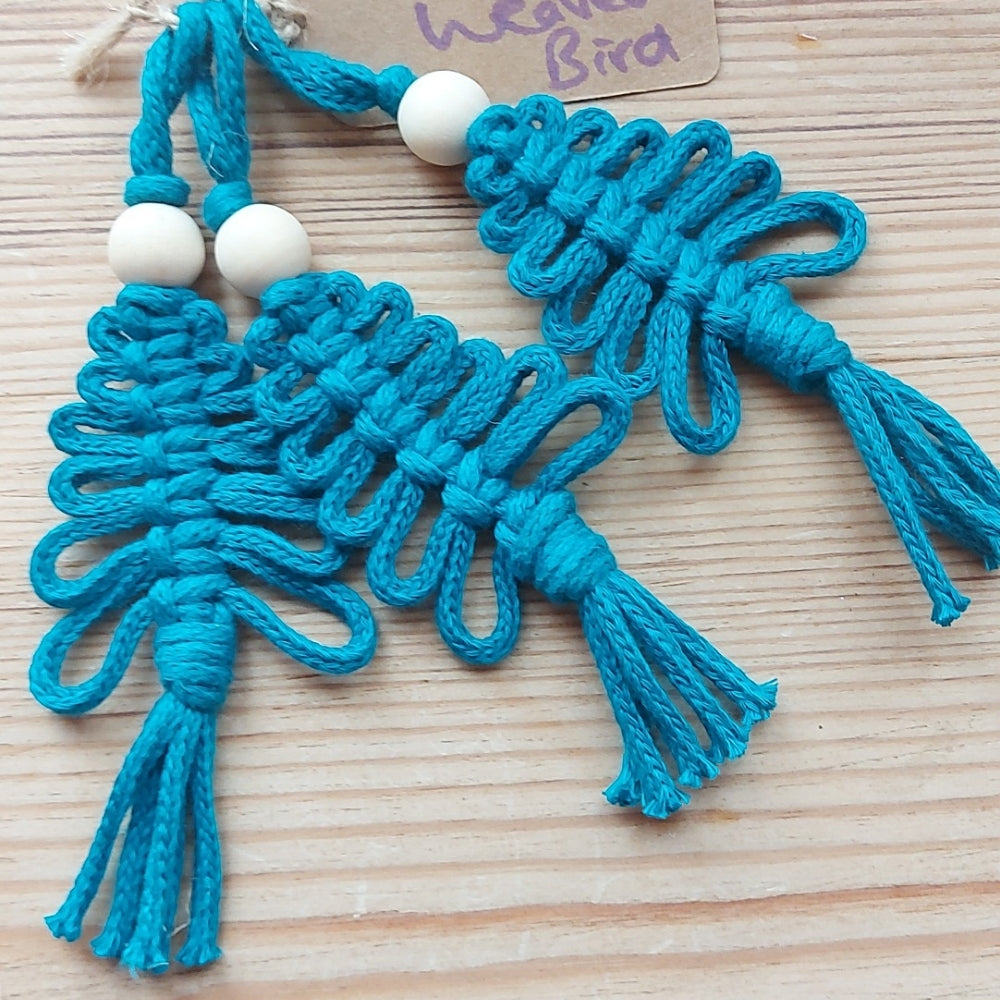 Macrame Christmas Tree Decorations – Handmade Festive Ornaments Set