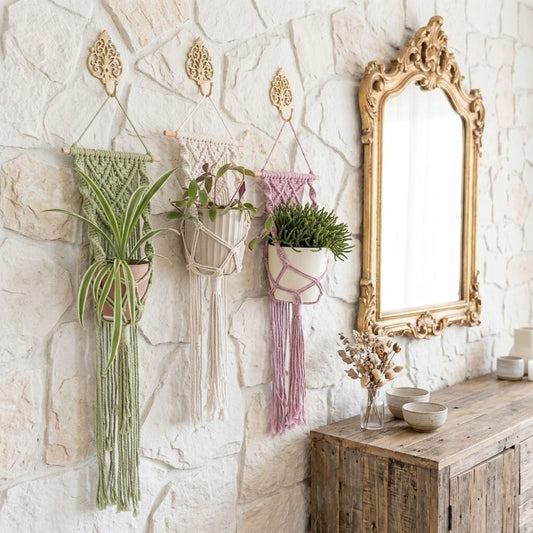 Custom Macrame Plant Holder – Handmade Boho Decor