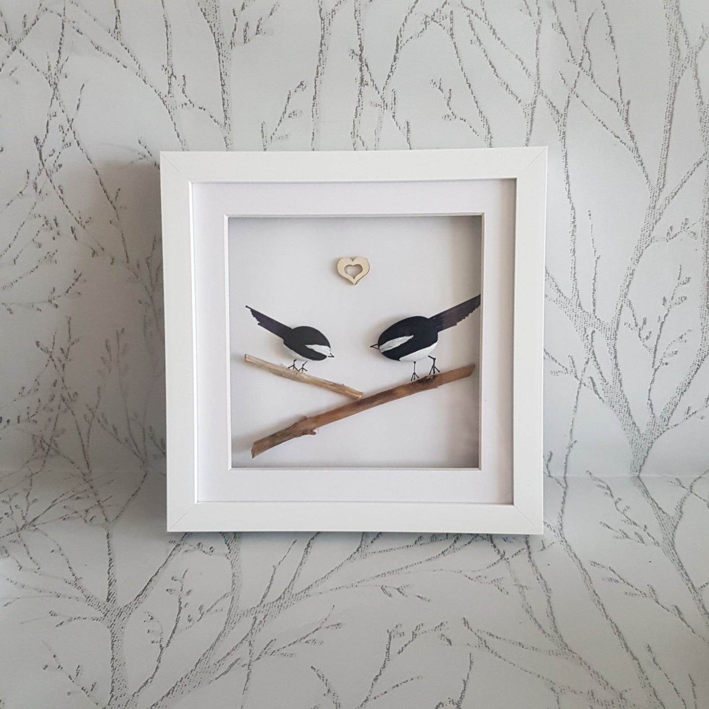 Stunning Magpie Pebble Art - A Unique Gift for Birdwatchers