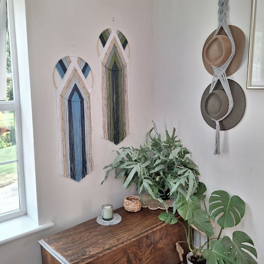Handmade Mandala Wall Hanging – Boho Macrame Decor