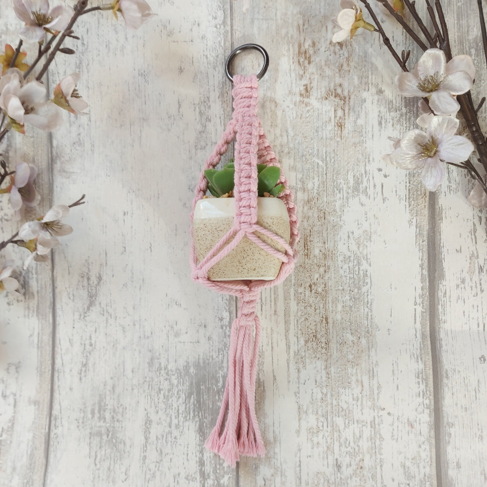 Mini Macrame Plant Holder – Christmas Gift