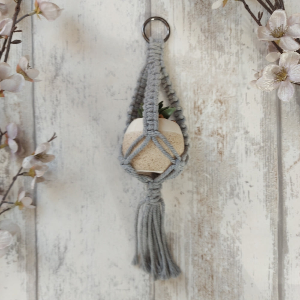 Mini Macrame Plant Holder – Christmas Gift