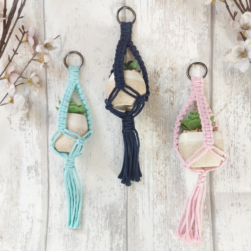 Mini Macrame Plant Holder – Christmas Gift
